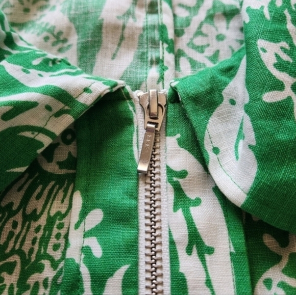 Berek Designed Linen Jacket • Botanical Print • Statement Detail • Size L - Picture 9 of 15